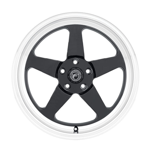 Forgestar F09171163P43 D5 Drag 17x11 / 5x120.65 BP / ET43 / 7.8in BS Gloss Black Wheel