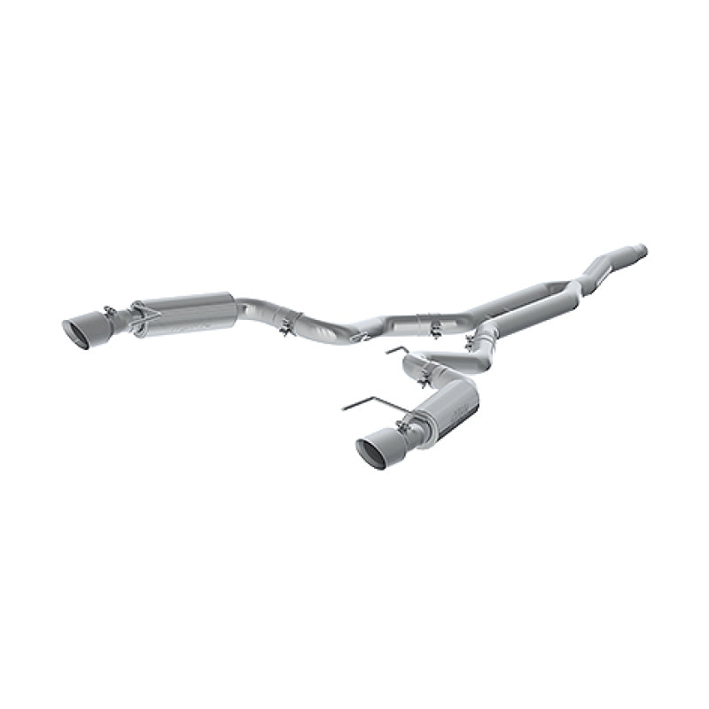 MBRP S7275AL 15-19 Ford Mustang EcoBoost 2.3L Alum 3in Cat Back Dual Split Rear Exit (Race Version)