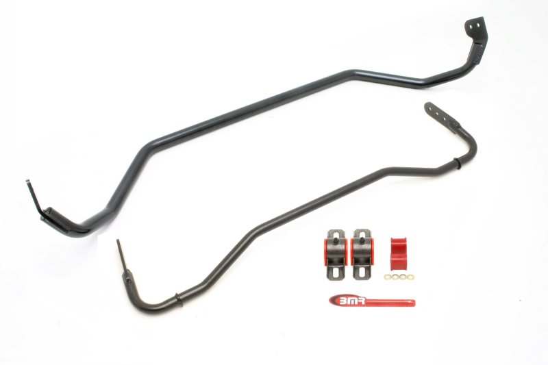 BMR Suspension SB029H BMR 08-09 Pontiac G8 Front & Rear Sway Bar Kit w/ Bushings - Black Hammertone