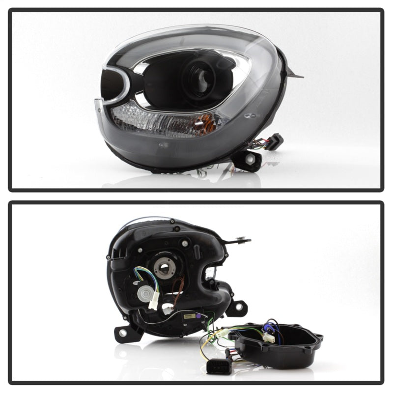 SPYDER 5083449 Spyder Mini Cooper Countryman 11-15 Headlights - Halogen Model Only - Black PRO-YD-MCO11-DRL-BK