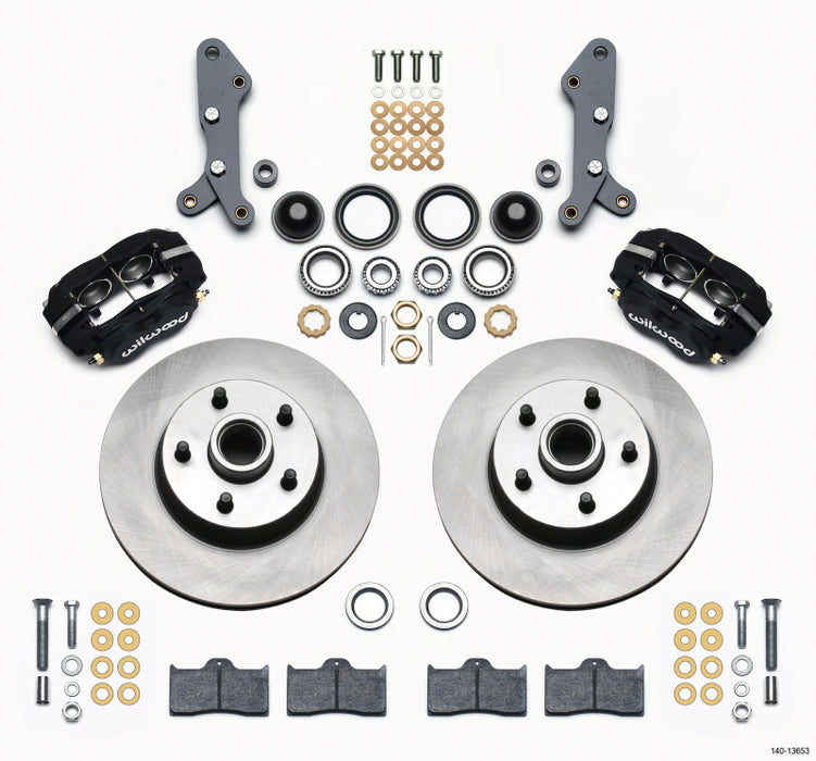 Wilwood 140-13653 Forged Dynalite-M Front Kit 11.30in 1 PC Rotor&Hub 60-68 Ford / Mercury Full Size / Galaxie