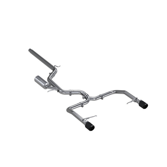 MBRP S46083CF 19-21 VW Jetta GLI T304 SS 3in Cat-Back Dual Split Rear Exit Exhaust - Carbon Fiber Tips