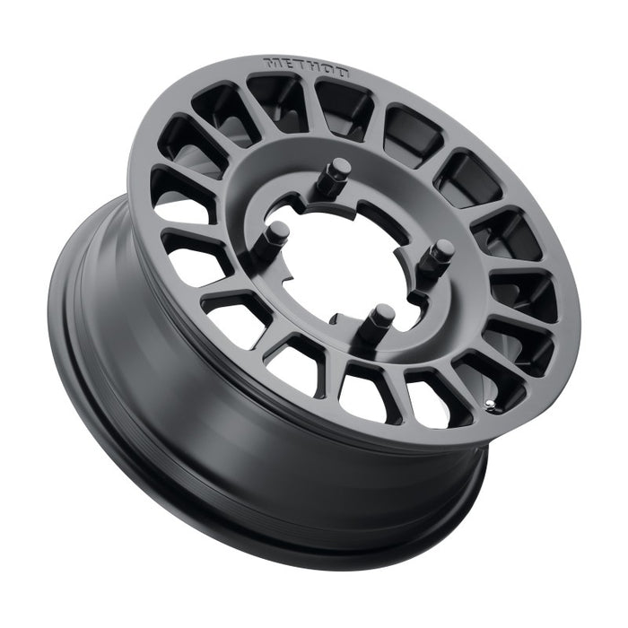 Method Wheels MR40756012551 Method MR407 Bead Grip 15x6 / 5+1/51mm Offset / 5x4.5 / 77mm CB Matte Black Wheel