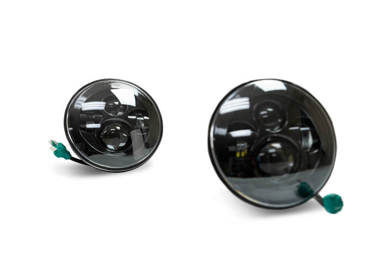 DV8 Offroad HL7JK-01 07-18 Jeep Wrangler JK LED Projector Headlights