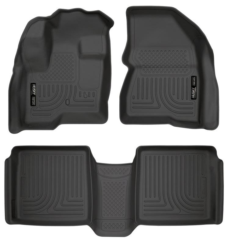 Husky Liners 98741 09-12 Ford Flex/10-12 Lincoln MKT WeatherBeater Combo Black Floor Liners
