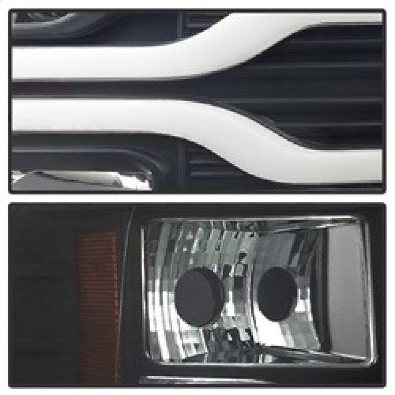 SPYDER 5083609 Spyder Chevy Silverado 1500 07-13 Version 3 Projector Headlights - Black PRO-YD-CS07V3-LBDRL-BK