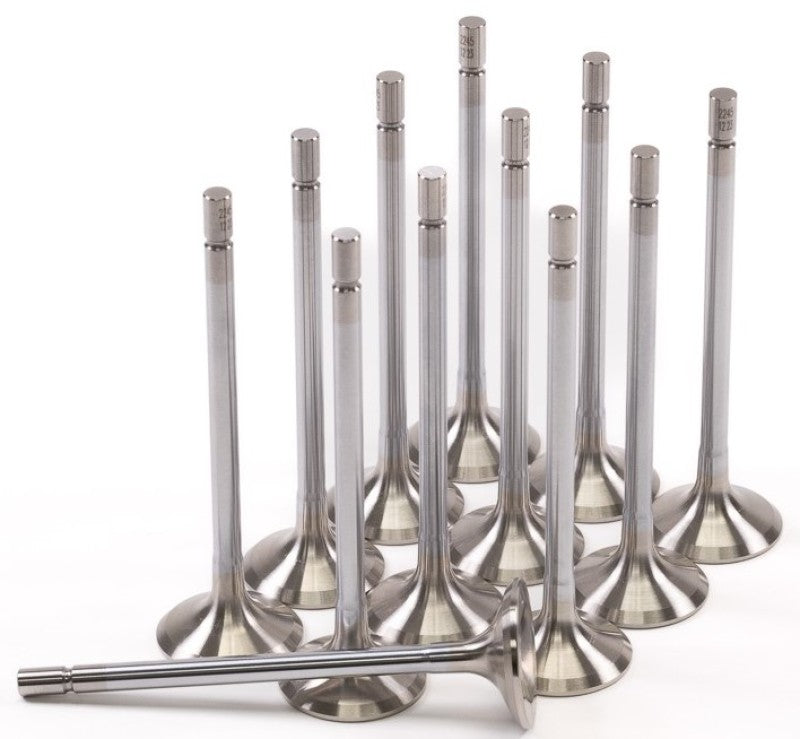 GSC Power Division 2245-12 GSC P-D Nissan VR30DDTT 28.5mm Head STD 97.5mm Long Super Alloy Exhaust Valve - Set of 12