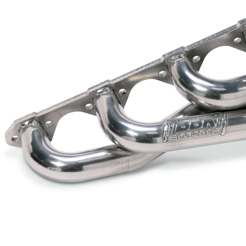 BBK 15150 79-93 Mustang 5.0 Shorty Unequal Length Exhaust Headers - 1-5/8 Silver Ceramic