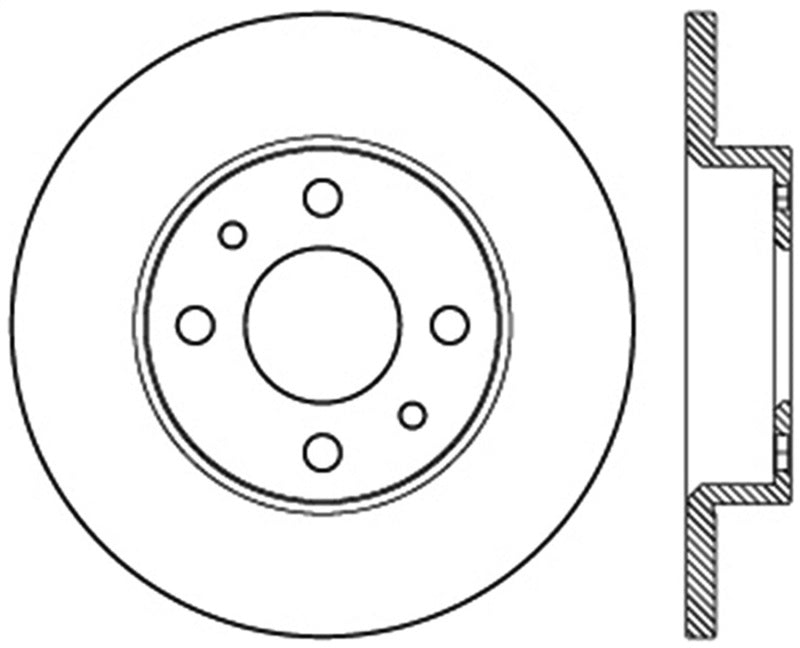 Stoptech 126.04001SL StopTech Slotted Sport Brake Rotor