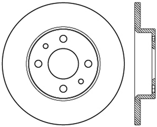 Stoptech 126.04001SL StopTech Slotted Sport Brake Rotor