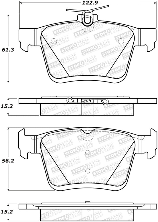 Stoptech 309.17610 StopTech 2014 Acura TSX Sport Performance Rear Brake Pads