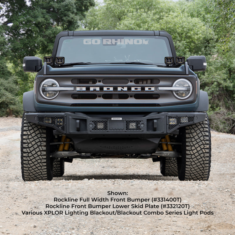 Go Rhino 331400T 21-24 Ford Bronco (2 and 4 Door) Rockline Full Width Bumper