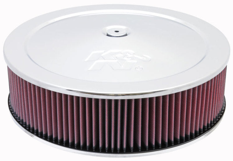 K&N Engineering 60-1440 K&N Round Air Filter Assembly 14in. ID / 4..12in. Height / 5.125in. Neck Flange / 7/8in. Drop Ba