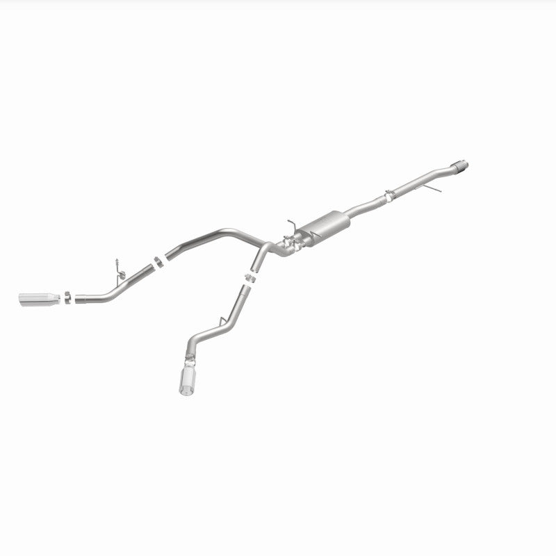 Magnaflow 15269 14 Chev Silverado V8 5.3L CC/EC Cab Dual Split Behind Rear Tires Exit SS Cat Back Perf Exh