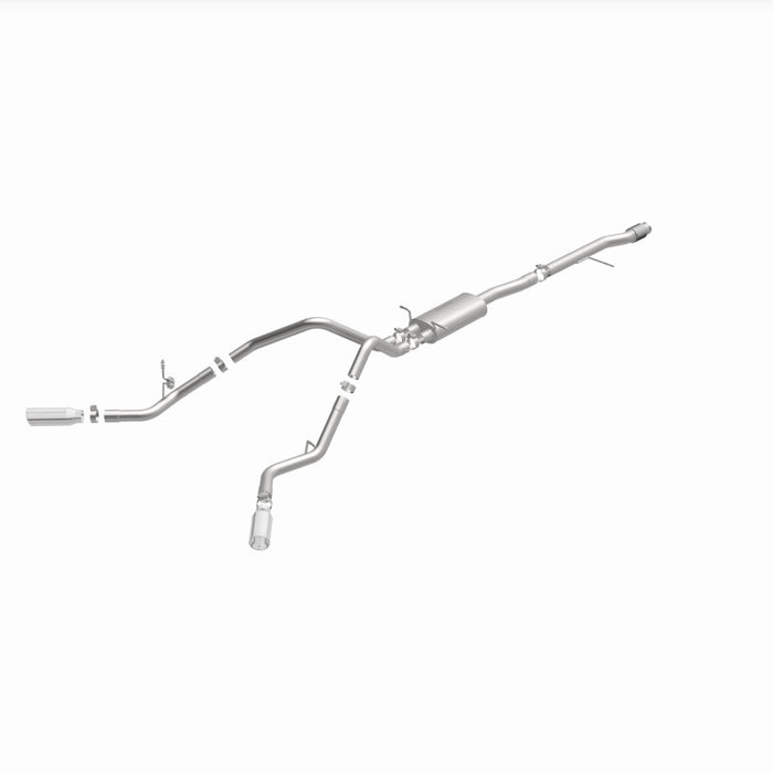 Magnaflow 15269 14 Chev Silverado V8 5.3L CC/EC Cab Dual Split Behind Rear Tires Exit SS Cat Back Perf Exh