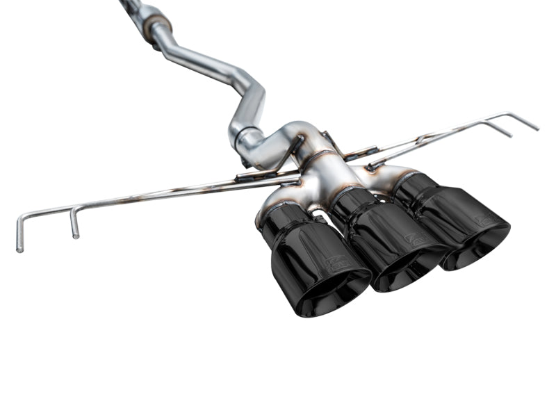 AWE Tuning 3020-53287 2023 Honda Civic Type R FL5 Track Edition Exhaust w/ Triple Diamond Black Tips