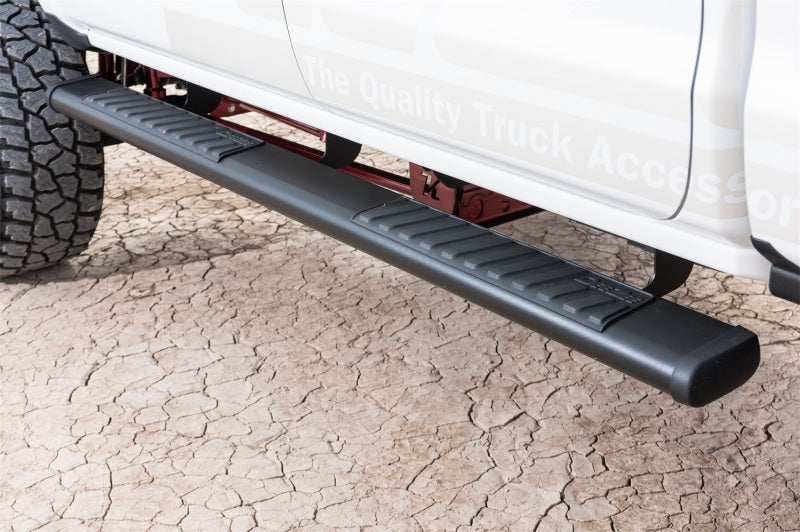 Dee Zee DZ16101 Deezee 99-23 Chevrolet/GMC/Dodge/Ford Full Size Truck Tubes - 6In Oval - Black Steel (RegCab)