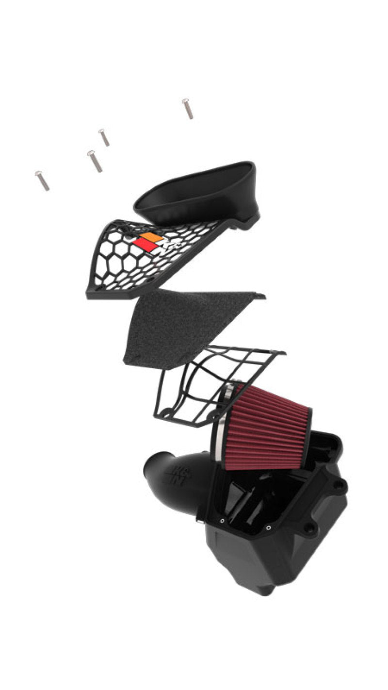 K&N Engineering 63-1588 K&N 21-22 Jeep Wrangler JL V8-6.4L AirCharger Performance Intake