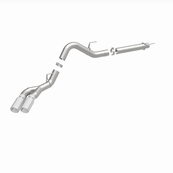 Magnaflow 19422 MagnaFlow CatBack 2018 Ford F-150 V6-3.0L Dual Exit Polished Stainless Exhaust - MF Series