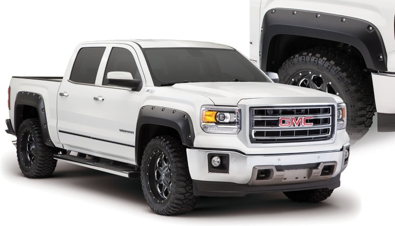 Bushwacker 40960-02 14-15 GMC Sierra 1500 Pocket Style Flares 4pc - Black
