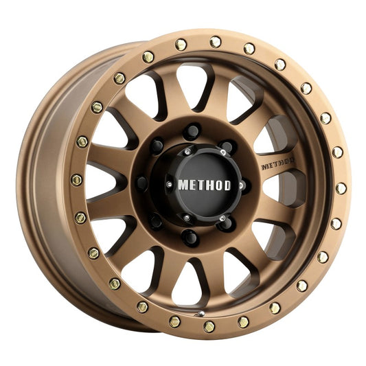 Method Wheels MR30478580900 Method MR304 Double Standard 17x8.5 0mm Offset 8x6.5 130.81mm CB Method Bronze Wheel