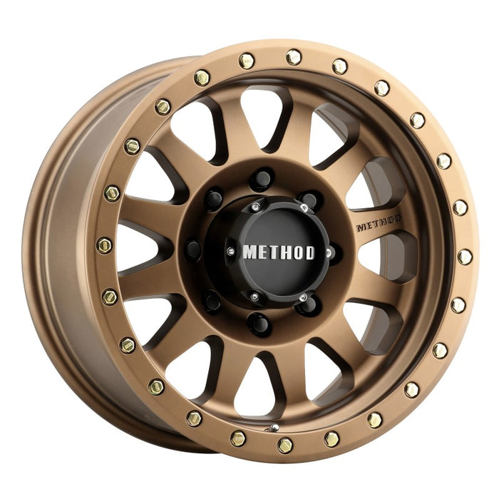 Method Wheels MR30478580900 Method MR304 Double Standard 17x8.5 0mm Offset 8x6.5 130.81mm CB Method Bronze Wheel