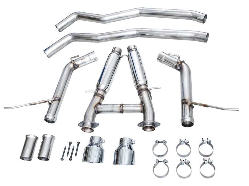AWE Tuning 3020-32952 18-23 Dodge Durango SRT & Hellcat Track Edition Exhaust - Chrome Silver Tips