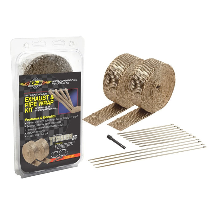 DEI 10095 Exhaust Wrap Kit - Titanium