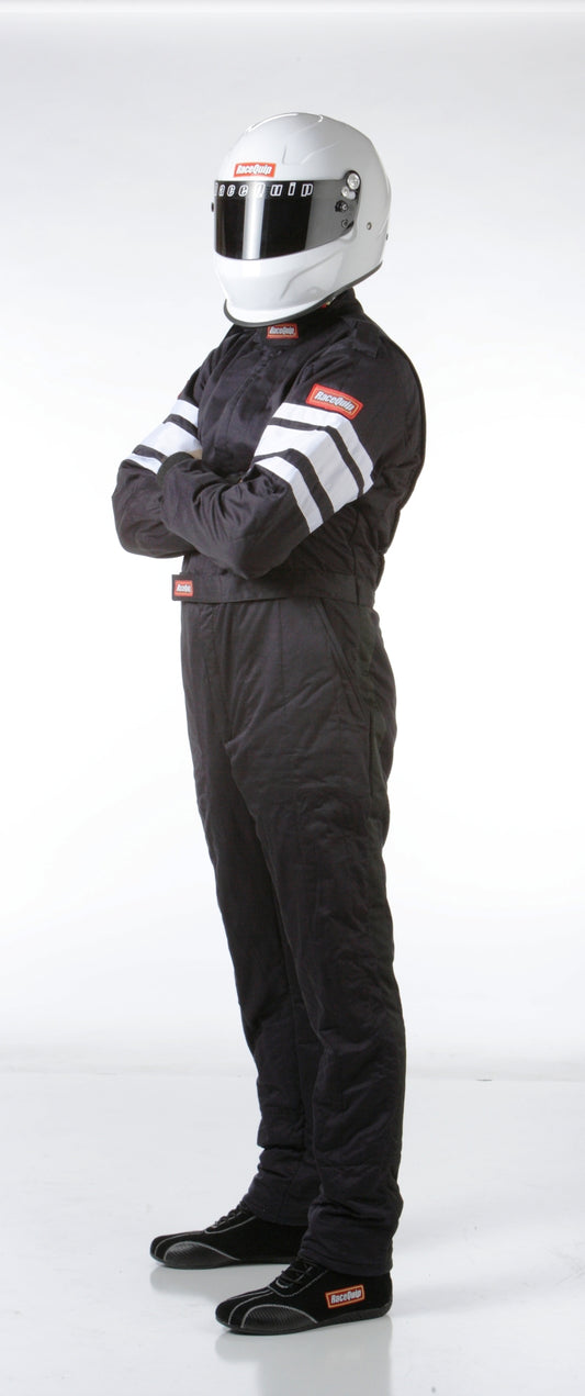 Racequip 120005 RaceQuip Black SFI-5 Suit - Large