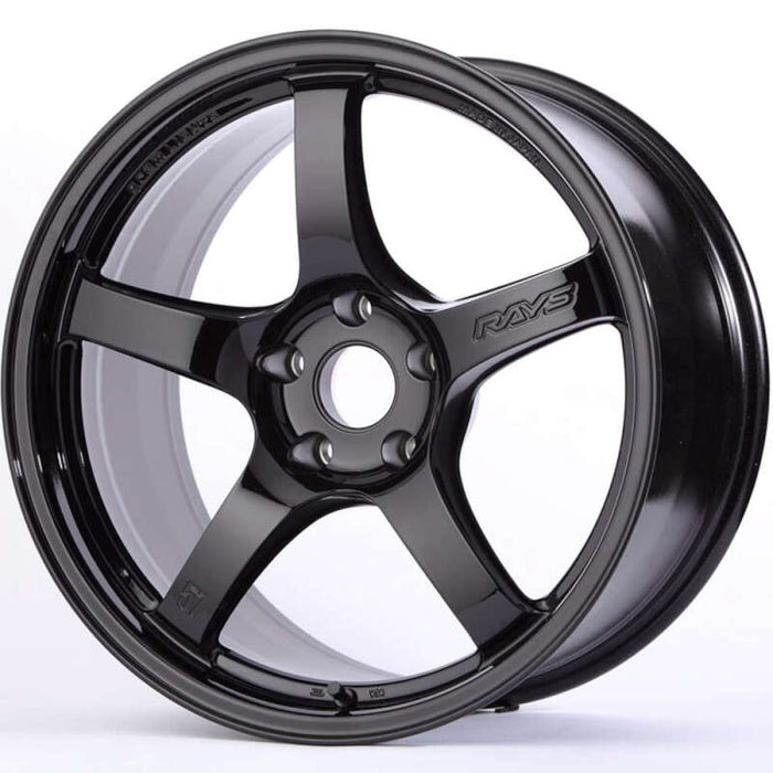 Gram Lights WGCRV37EGX 57CR 18x8.5 +37 5x114.3 Gloss Black Wheel