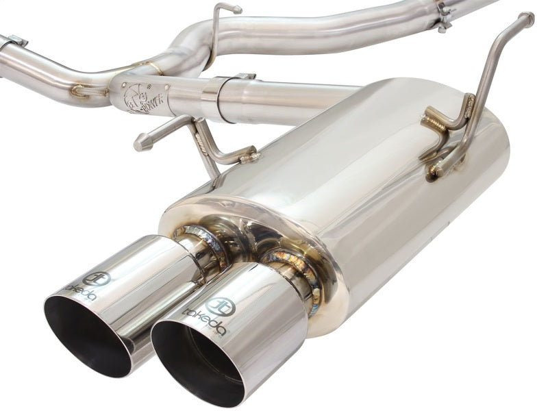 aFe 49-36801-P Takeda 3in SS Exhaust Cat-Back 15-16 Subaru WRX/STI 2.0L/2.5L Polished Tips