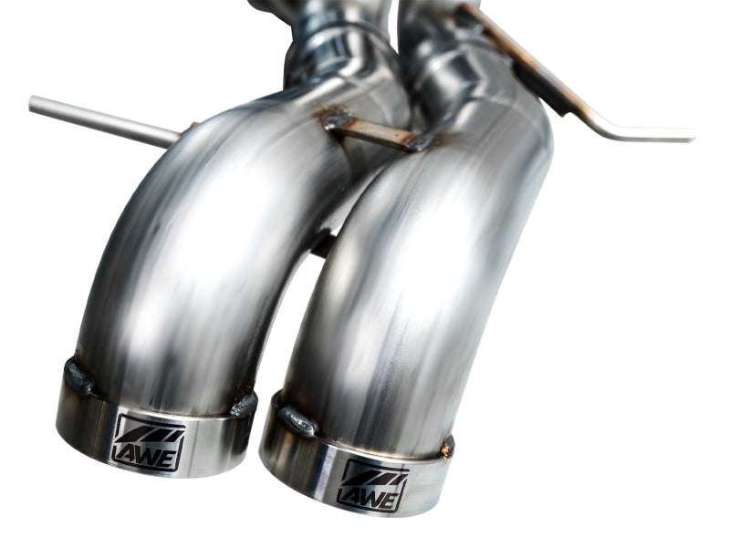 AWE Tuning 3025-31327 22-24 Ford Bronco Raptor 4WD Dual BashGuards Cat-Back SwitchPath Exhaust (No Tips)