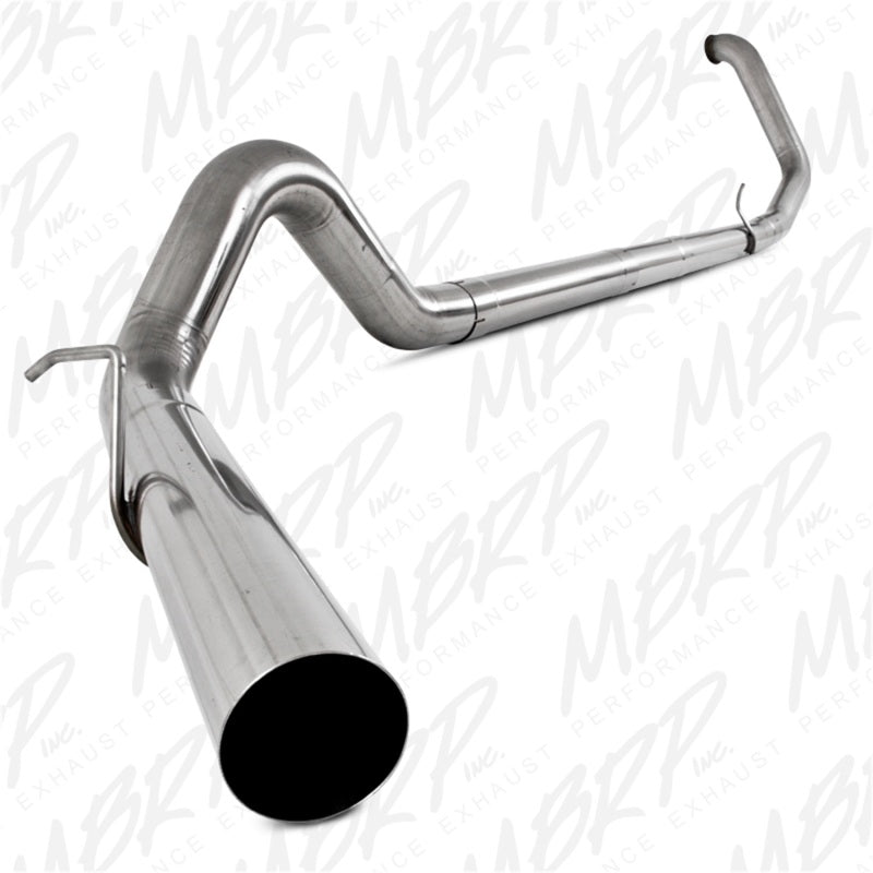 MBRP S6200SLM 1999-2003 Ford F-250/350 7.3L 4in Turbo Back Single No Muffler T409 SLM Series Exhaust System