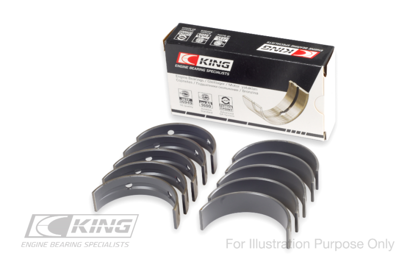 King Engine Bearings MB5734MC Ford 302 CID Coyote Performance Coated Main Bearing Set - Size STD