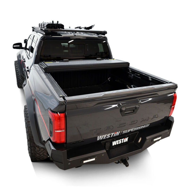 Westin 19-42785 2024 Toyota Tacoma 2WD/4WD 5ft. Bed Hard Tri-Fold Tonneau Cover - Black