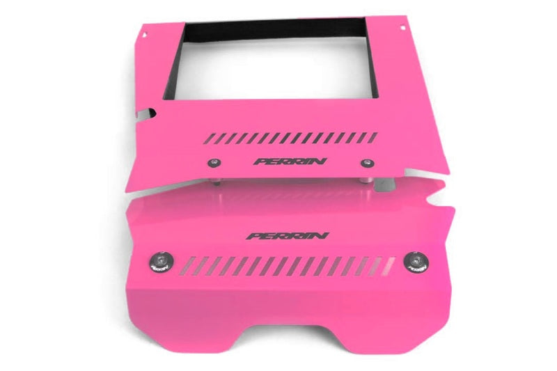 Perrin Performance PSP-ENG-165HP PERRIN 15-21 Subaru WRX Engine Cover Kit (Intercooler & Pulley Covers Incl.) - Hyper Pink