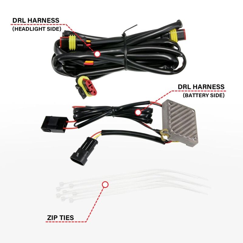 ANZO 111600 19-21 GMC Sierra 1500 LED Projector Headlight w/Switchback+Sequential - Black