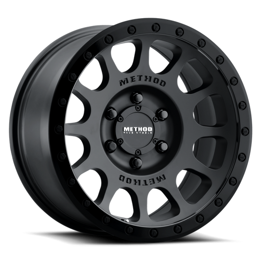 Method Wheels MR305785601025 Method MR305 NV 17x8.5 +25mm Offset 6x5.5 108mm CB Double Black Wheel