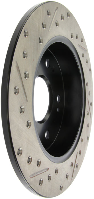 Stoptech 127.40040L StopTech 06-09 Honda Civic Ex/Si Slotted & Drilled Left Rear Rotor