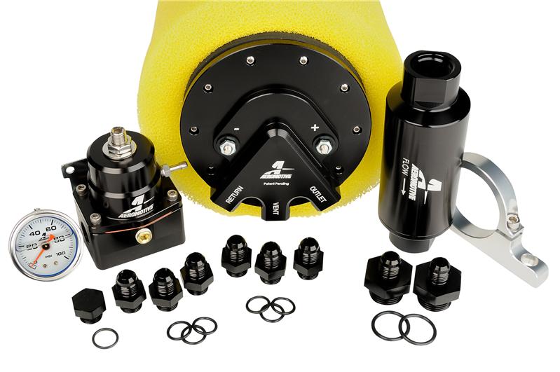 Aeromotive 18329 Fuel Pump - Universal - EFI Returnless Phantom - 60psi - 6-10in Depth