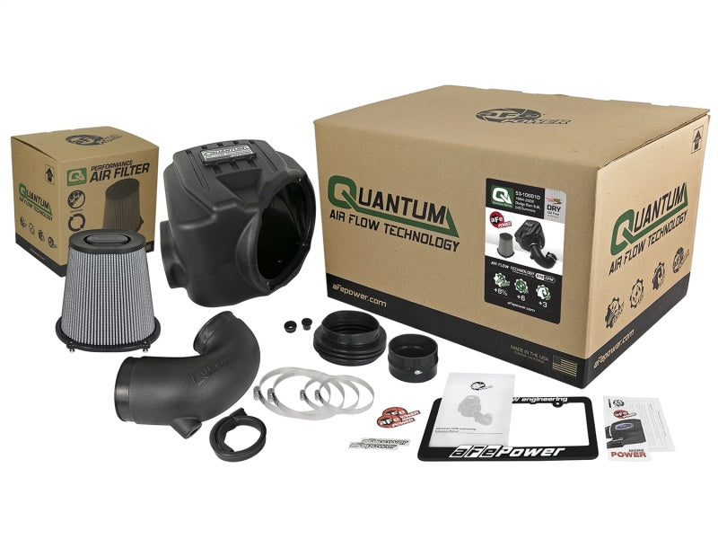 aFe 53-10001D Quantum Pro DRY S Cold Air Intake System 94-02 Dodge Cummins L6-5.9L - Dry