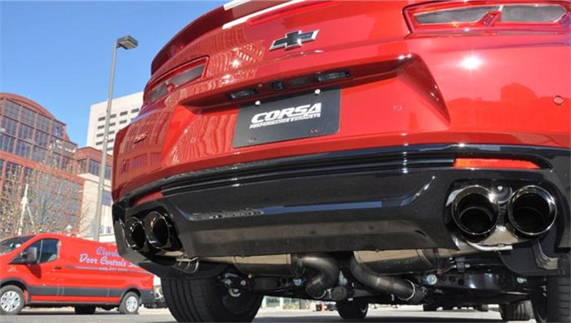 CORSA Performance 14784BLK Corsa 2017-2024 Chevrolet Camaro SS 6.2L V8 2.75in Black Xtreme Axle-Back Exhaust
