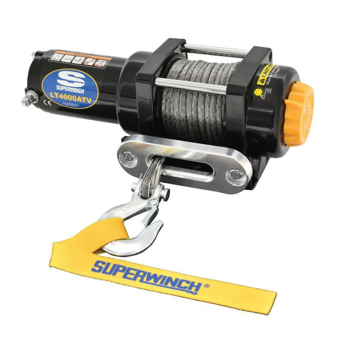 Superwinch 1140230 4000 LBS 12V DC 3/16in x 50ft Synthetic Rope LT4000 Winch