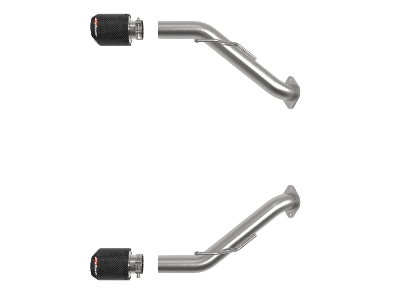 aFe 49-36137-C 2023 Nissan Z V6-3.0L (tt)Takeda Stainless Steel Axle-Back Exhaust System w/ Carbon Fiber Tip
