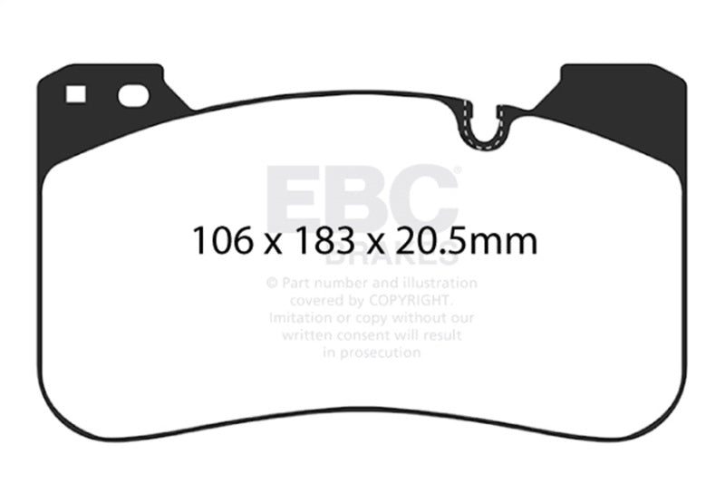 EBC DP42331R 2018+ BMW M5 4.4TT (F90) Yellowstuff Front Brake Pads