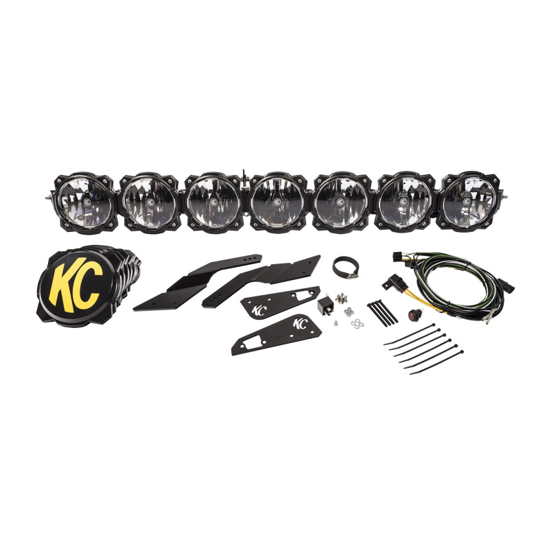 KC HiLiTES 91334 Can-Am X3 45in. Pro6 Gravity LED 7-Light 140w Combo Beam Overhead Light Bar System