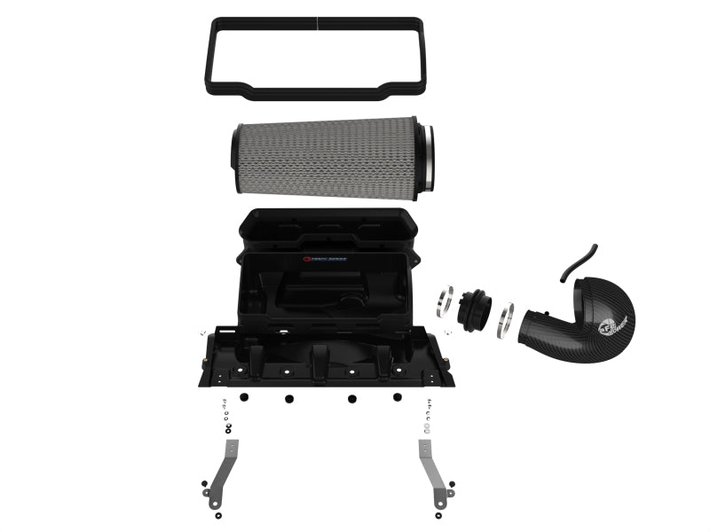 aFe 57-10022D 21-23 RAM 1500 TRX Track Series Carbon Fiber Cold Air Intake System w/ Pro DRY S