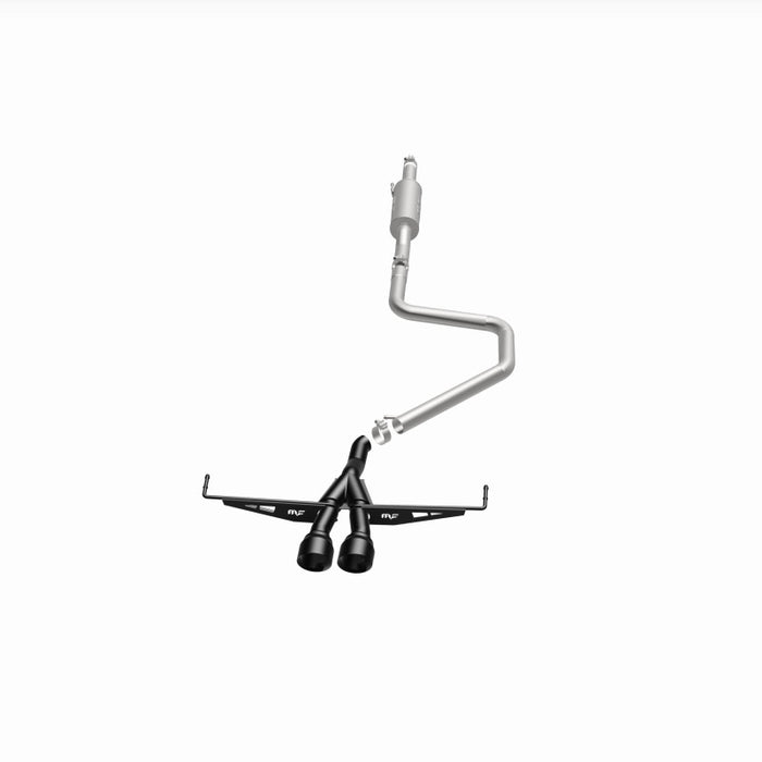 Magnaflow 19455 MagnaFlow 2019 Hyundai Veloster 1.6L 2.5in Center Exit Stainless Steel Cat-Back Exhaust w/Blk Tips