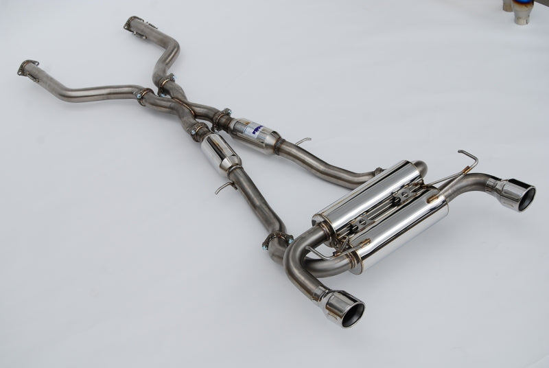 Invidia HS22N4Z7GM1RSL 2022+ Nissan Z 70mm Gemini Cat Back Exhaust - Rolled SS Tips