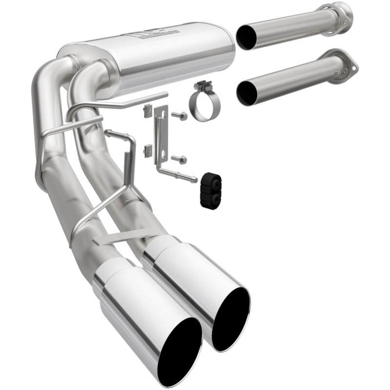 Magnaflow 19563 15-21 Ford F-150 Street Series Cat-Back Performance Exhaust System- Polished Side Exit